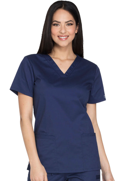Women's V-Neck Top - Navy