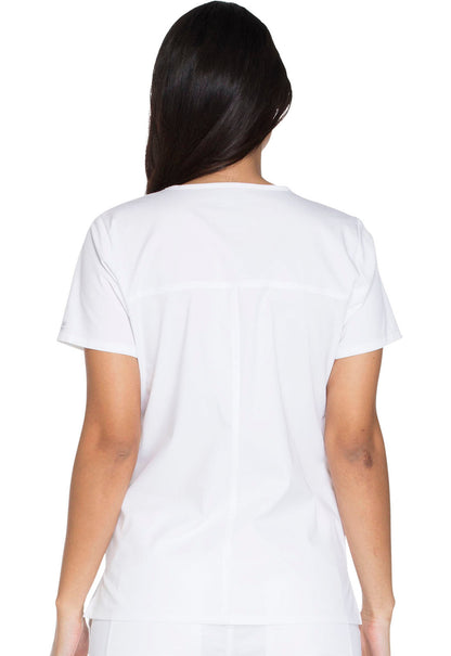 Women's V-Neck Top - White