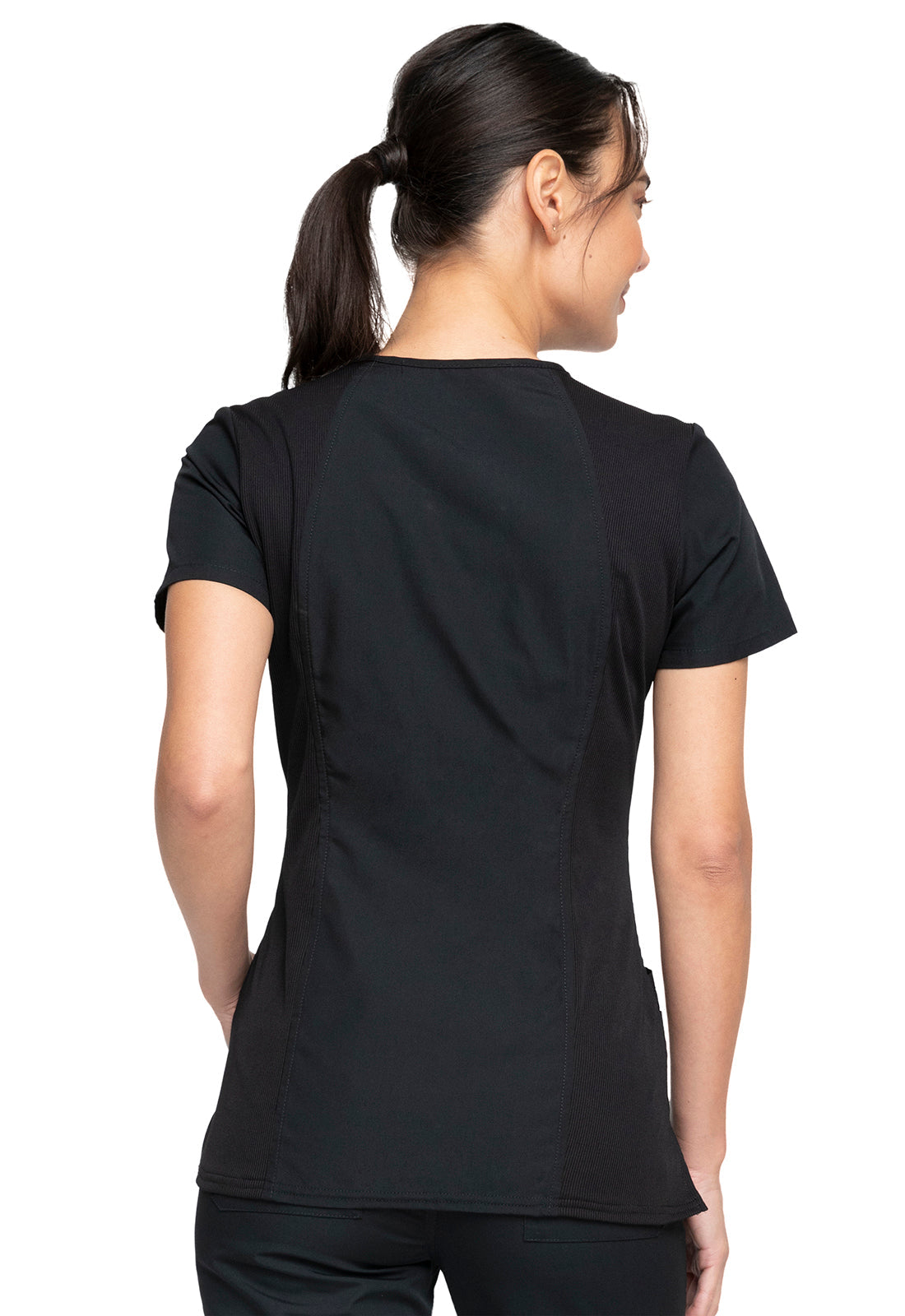 Women's V-Neck Top - Black