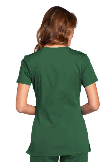 Women's V-Neck Top - Hunter Green