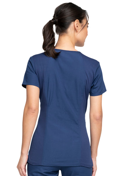 Women's V-Neck Top - Navy
