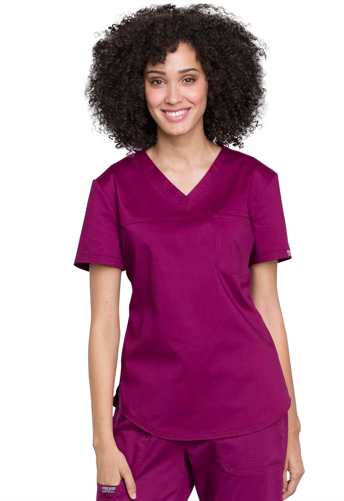 Women's Tuckable V-Neck O.R. Top - Wine
