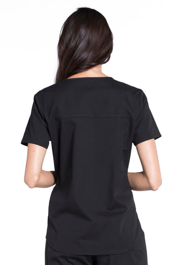 Women's V-Neck Top - Black