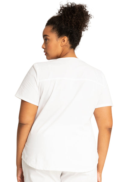 Women's V-Neck Top - White