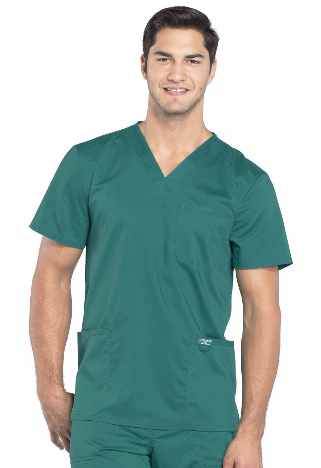 Men's V-Neck Top - Hunter Green