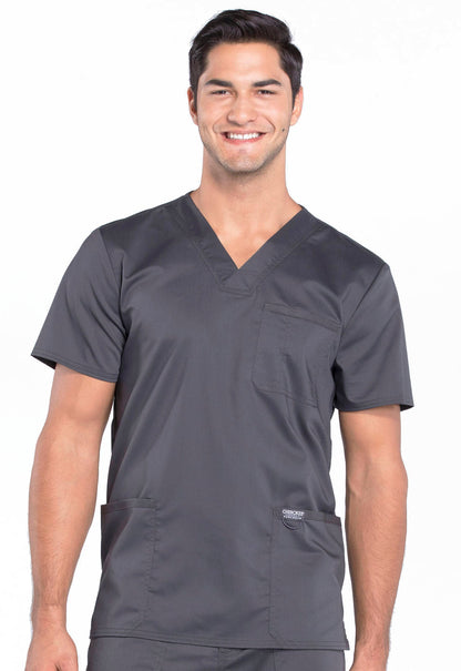 Men's V-Neck Top - Pewter