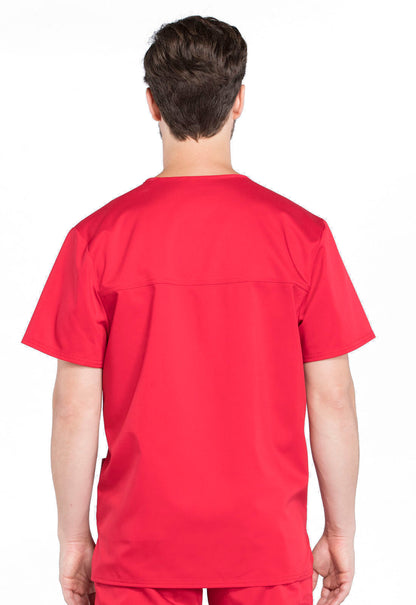 Men's V-Neck Top - Red