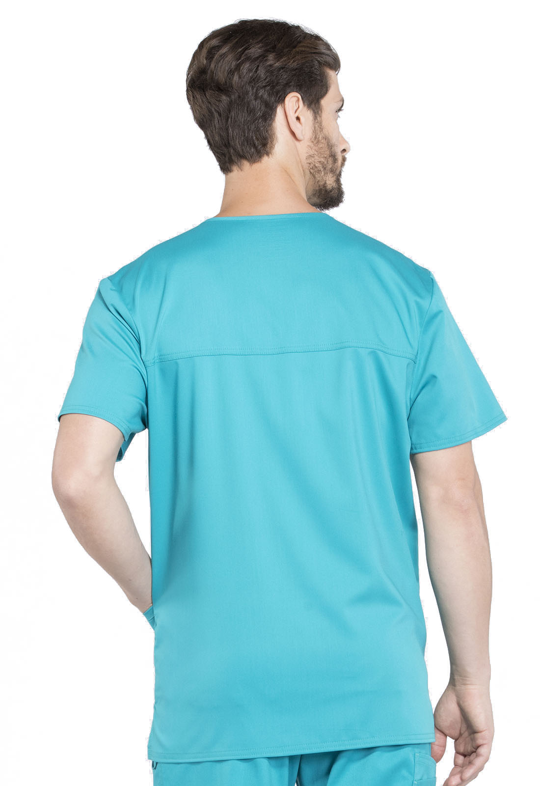 Men's V-Neck Top - Teal Blue