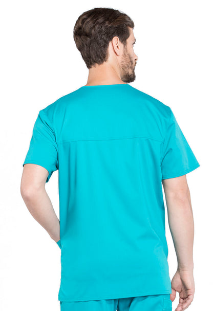 Men's V-Neck Top - Teal Blue