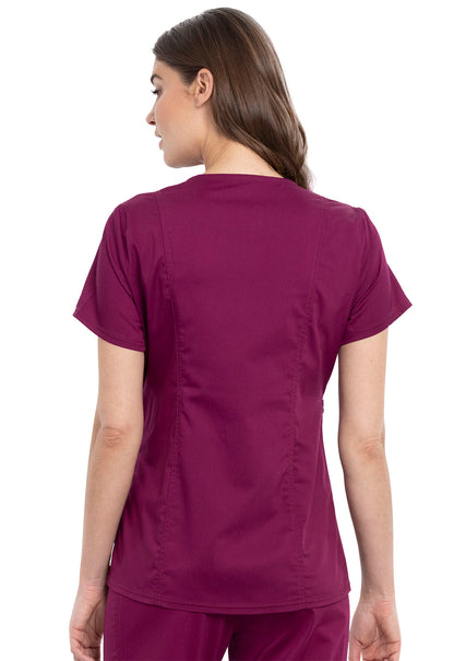 Women's Maternity Mock Wrap Top - Wine