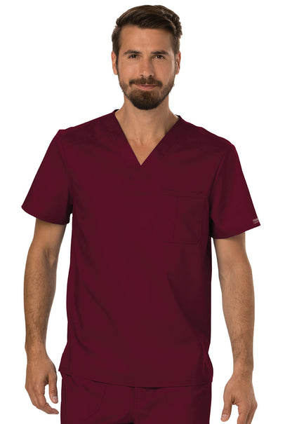 Men's Tuckable V-Neck Top - Wine