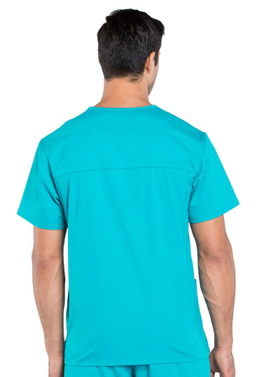 Men's V-Neck Top - Teal Blue