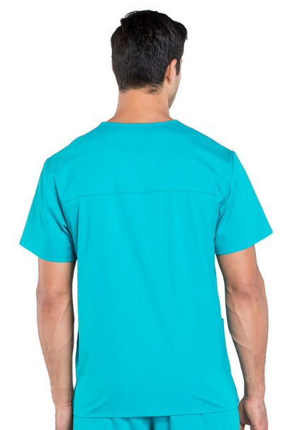 Men's V-Neck Top - Teal Blue