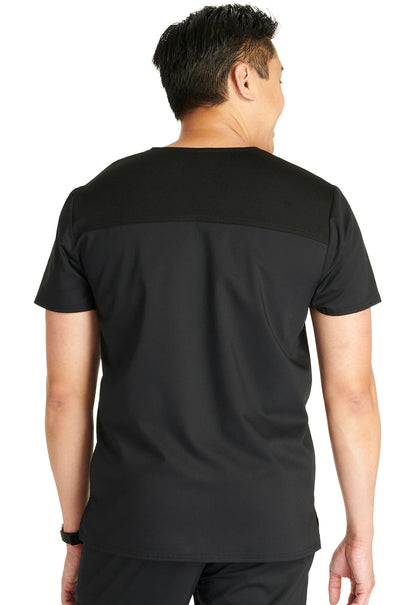 Men's V-Neck Top - Black