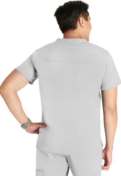 Men's V-Neck Top - White