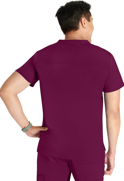 Men's V-Neck Top - Wine