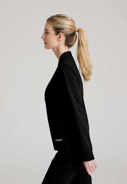 Contour Knit Warm-Up - Black - Jen's Scrubs