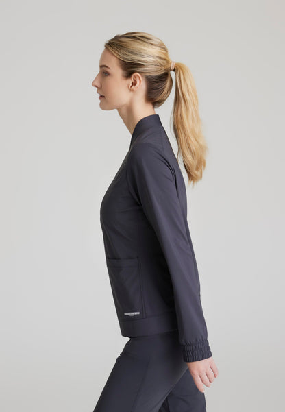 Contour Knit Warm-Up - Pewter - Jen's Scrubs