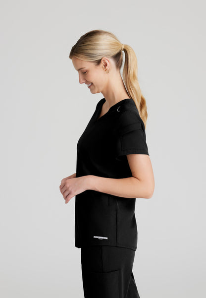 Aura Top - Black - Jen's Scrubs