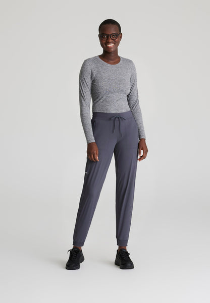 Pace Knit Jogger - Pewter - Jen's Scrubs