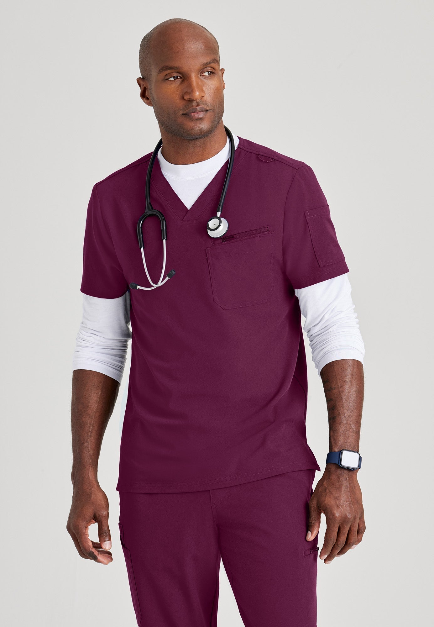 Rally Top - Wine - Jen's Scrubs