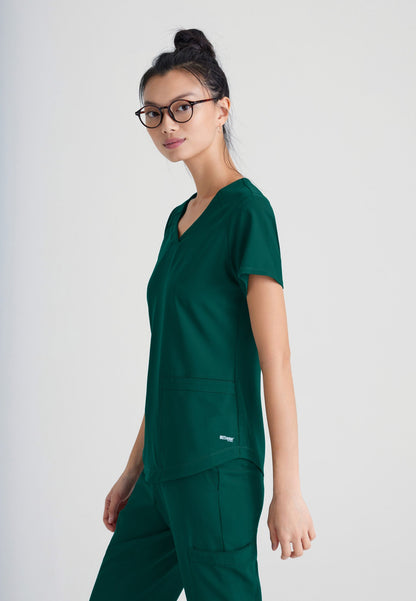 Rhythm Top - Hunter Green - Jen's Scrubs