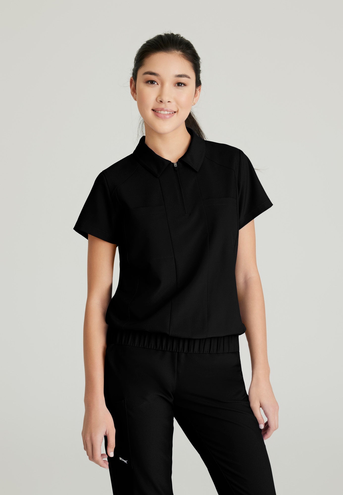 Perseverance Top - Black - Jen's Scrubs
