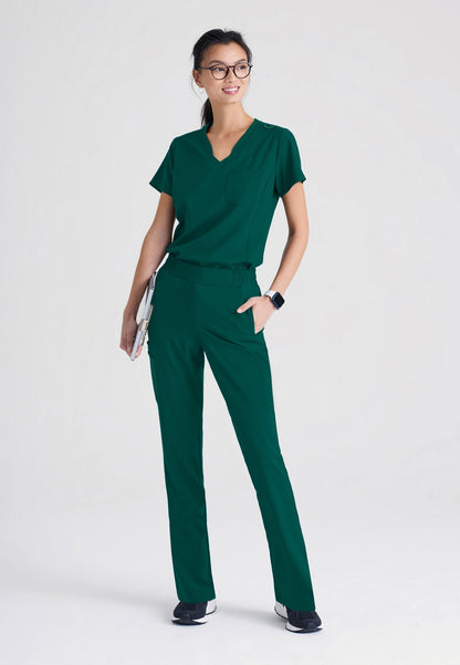 Sway Tuck-In Top - Hunter Green - Jen's Scrubs