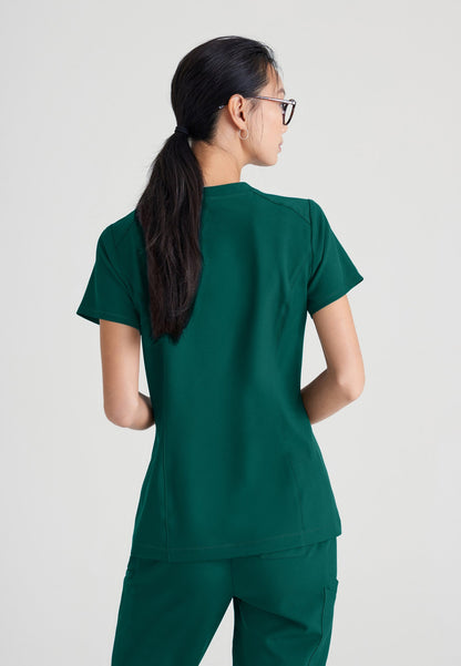 Sway Tuck-In Top - Hunter Green - Jen's Scrubs