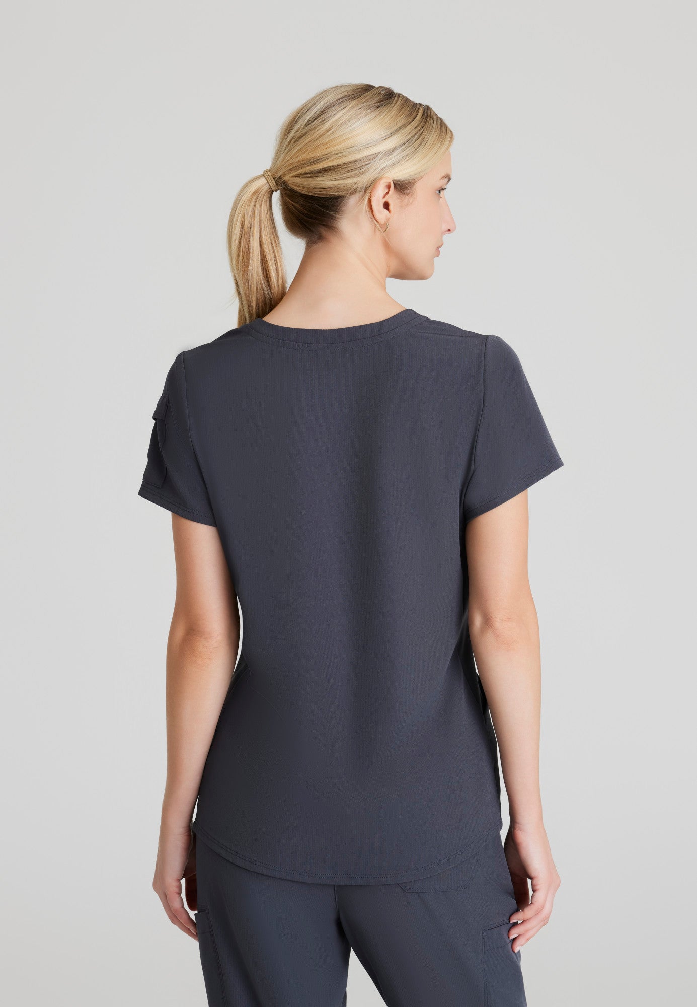 Aura Top - Pewter - Jen's Scrubs