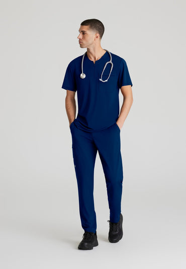 Flex Knit Top - Navy - Jen's Scrubs