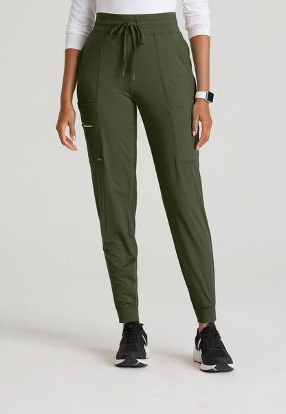 Pro Knit Jogger - Olive - Jen's Scrubs