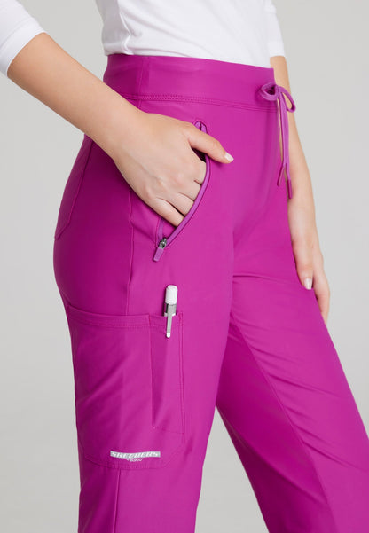 Glide Knit Flare Pant - Deep Magenta - Jen's Scrubs