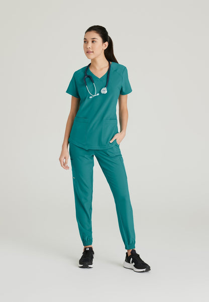 Rhythm Top - Teal - Jen's Scrubs