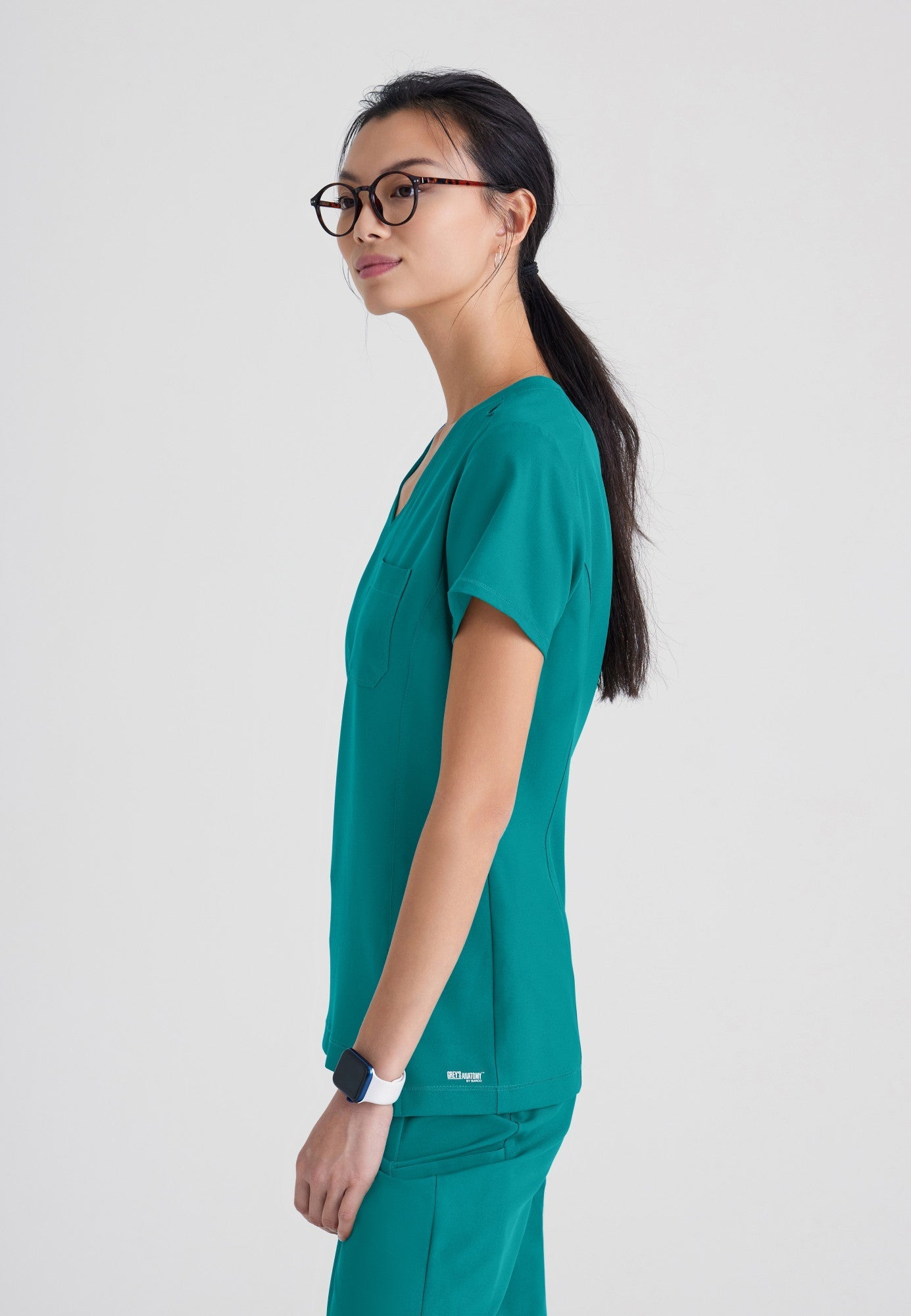 Sway Tuck-In Top - Teal - Jen's Scrubs
