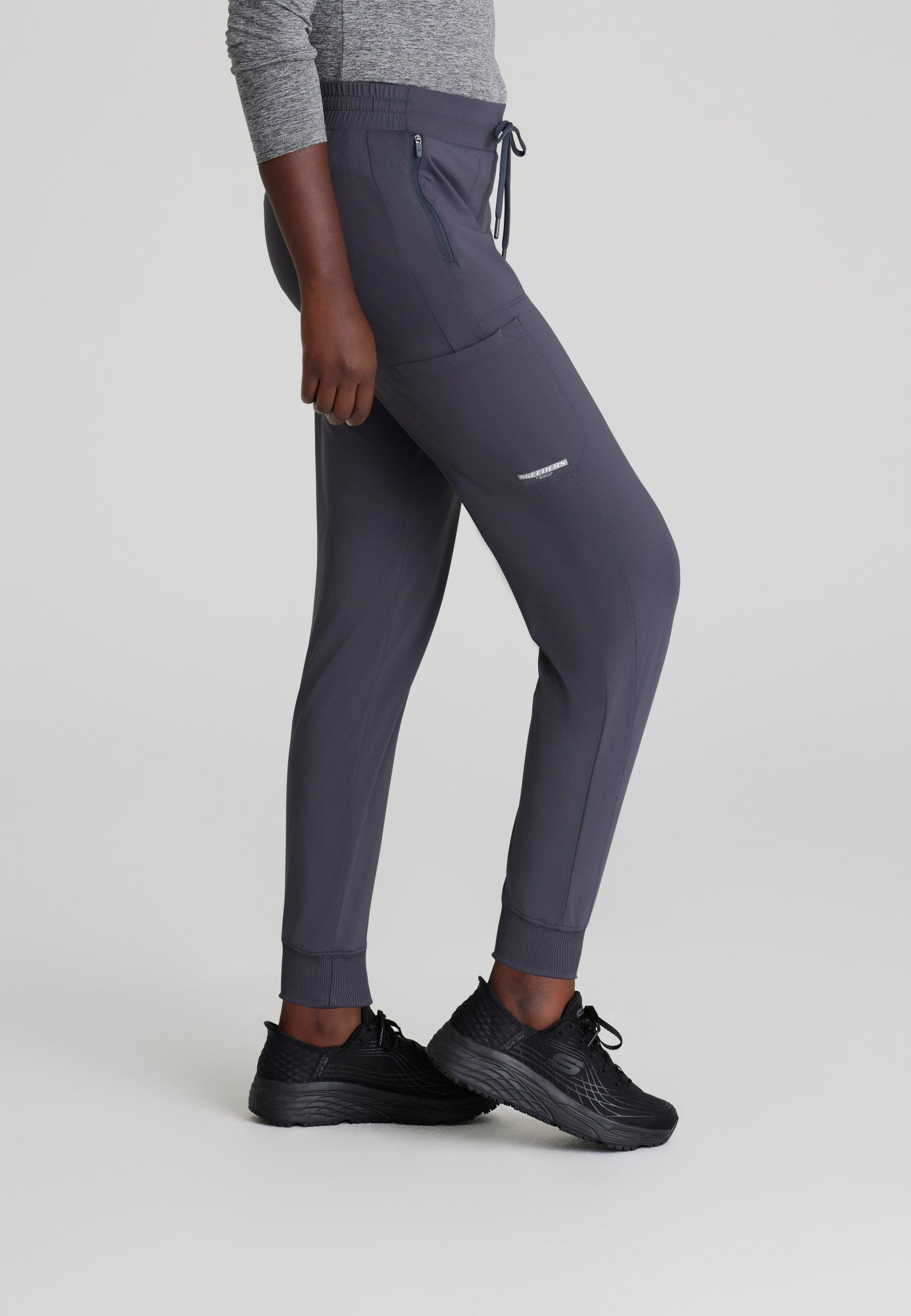 Pace Knit Jogger - Pewter - Jen's Scrubs