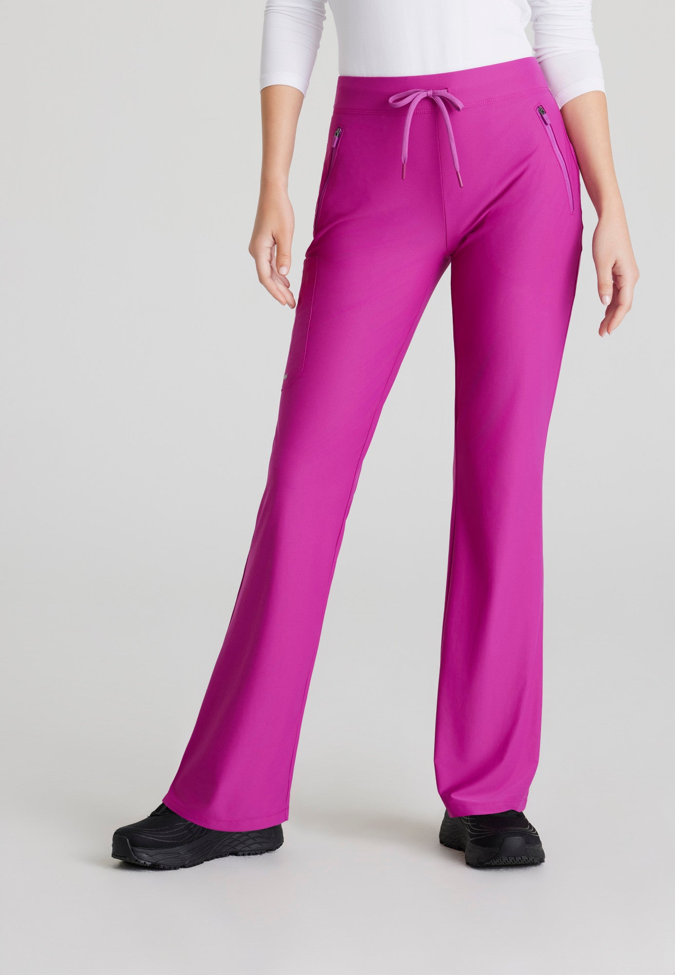 Glide Knit Flare Pant - Deep Magenta - Jen's Scrubs