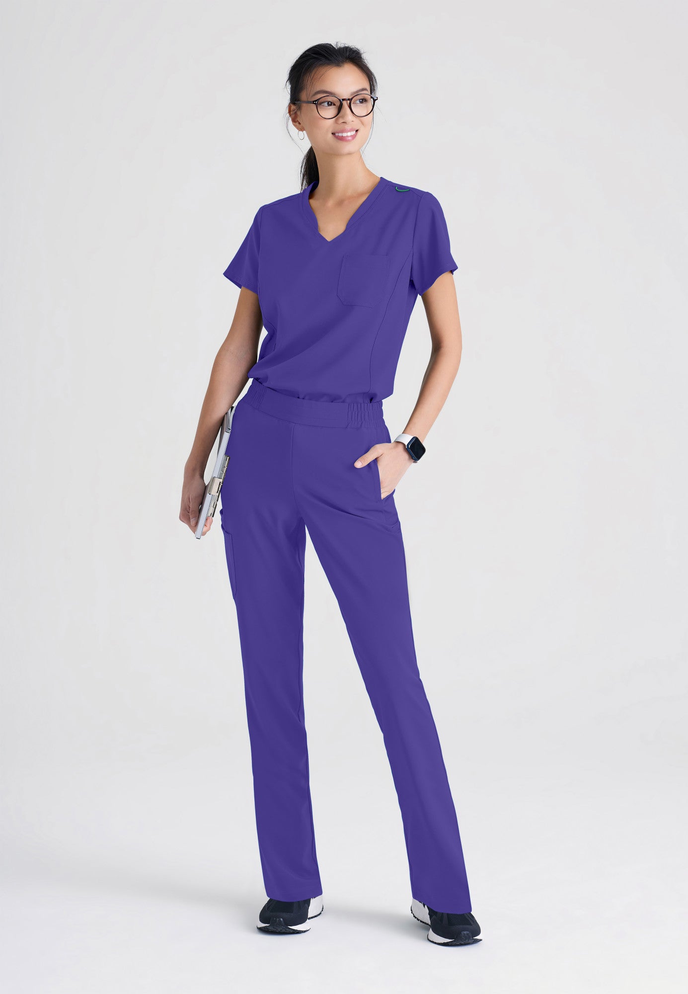 Sway Tuck-In Top - New Grape - Jen's Scrubs