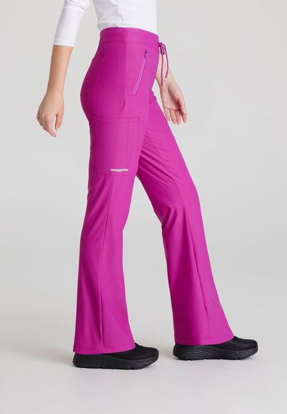 Glide Knit Flare Pant - Deep Magenta - Jen's Scrubs