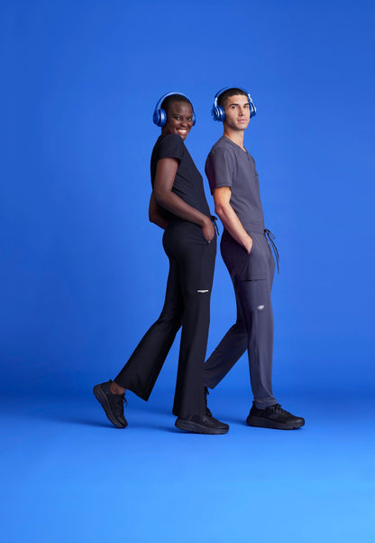 Glide Knit Flare Pant - Pewter - Jen's Scrubs