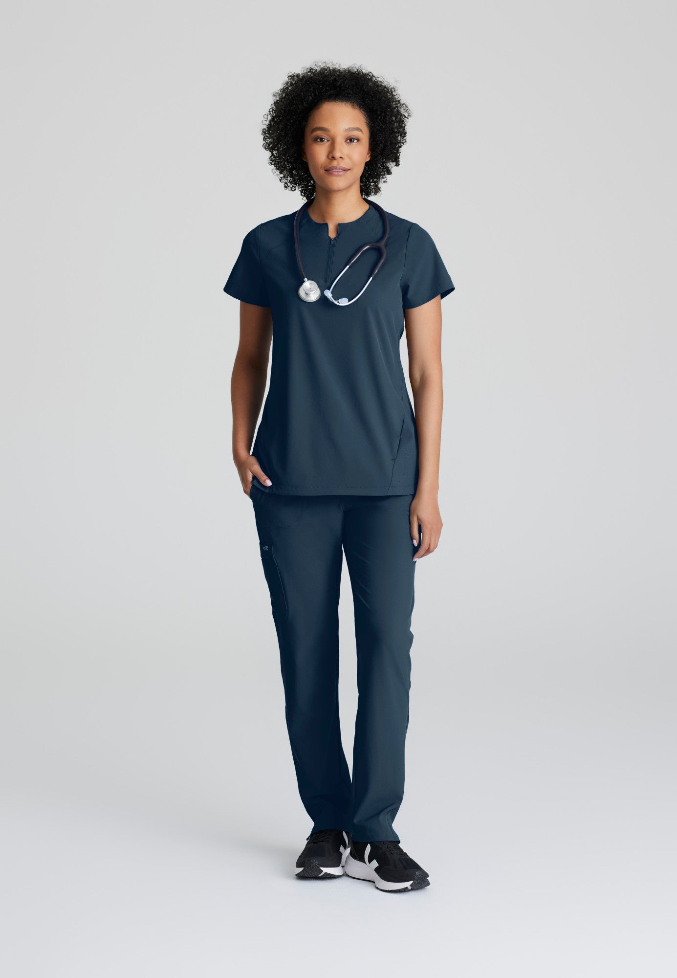 Flux Top - Steel - Grey's Anatomy Scrubs