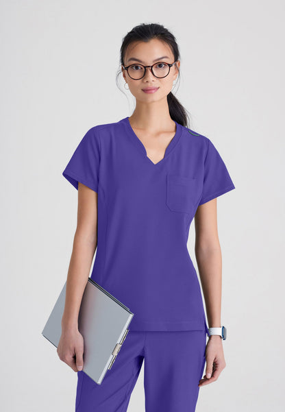 Sway Tuck-In Top - New Grape - Jen's Scrubs