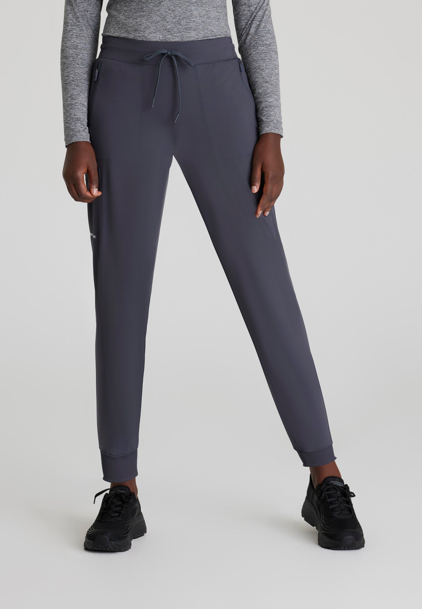 Pace Knit Jogger - Pewter - Jen's Scrubs