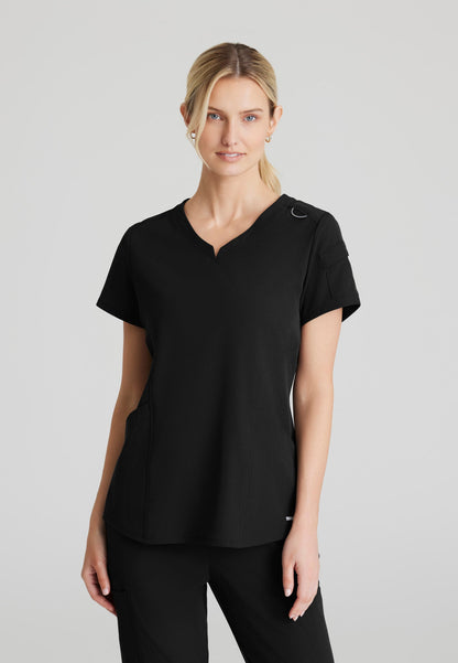 Aura Top - Black - Jen's Scrubs