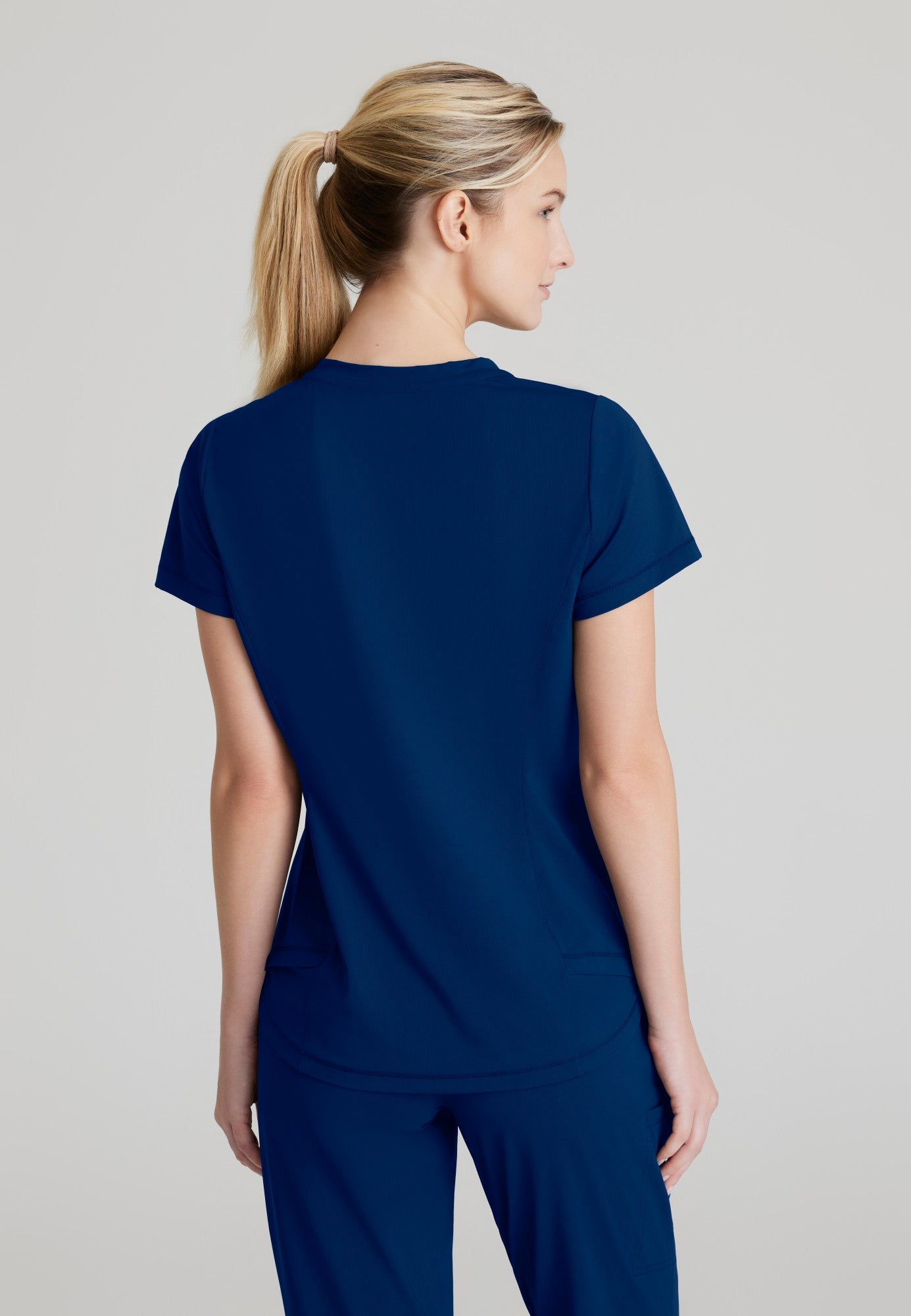 Flow Knit Top - Navy - Jen's Scrubs