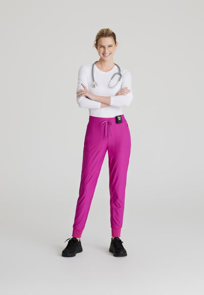 Pace Knit Jogger - Deep Magenta - Jen's Scrubs