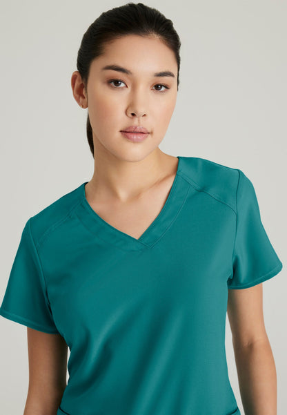Rhythm Top - Teal - Jen's Scrubs