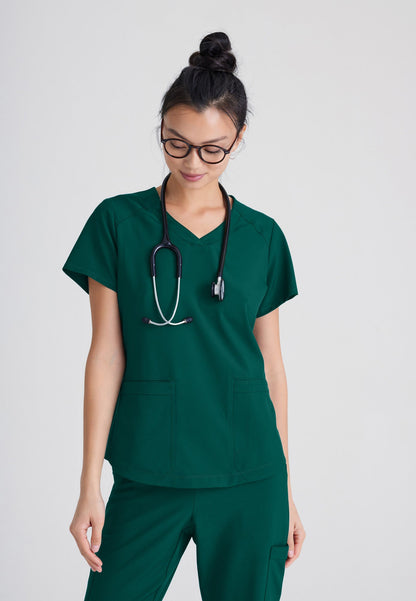 Rhythm Top - Hunter Green - Jen's Scrubs