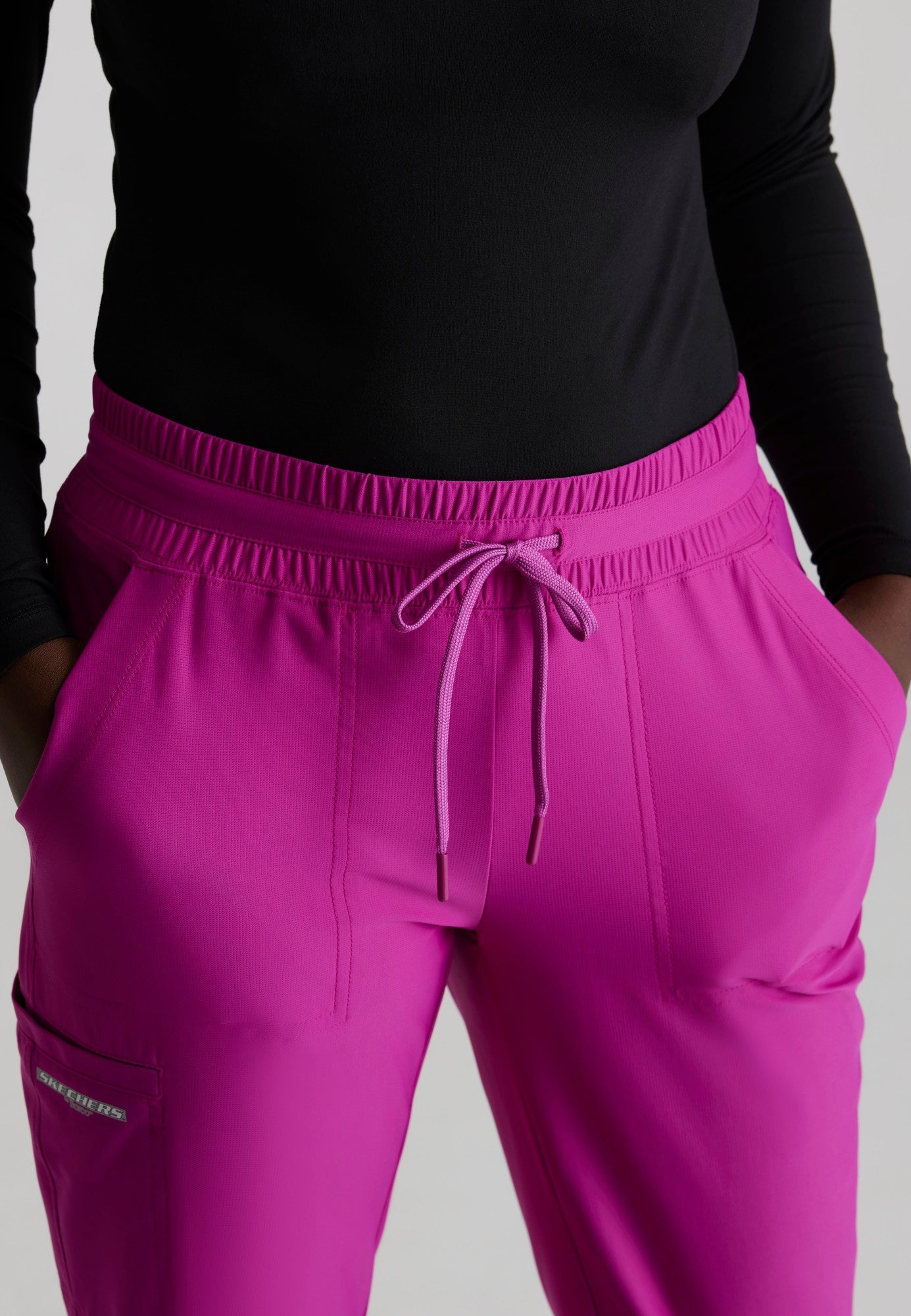 Reach Knit Pant - Deep Magenta - Jen's Scrubs