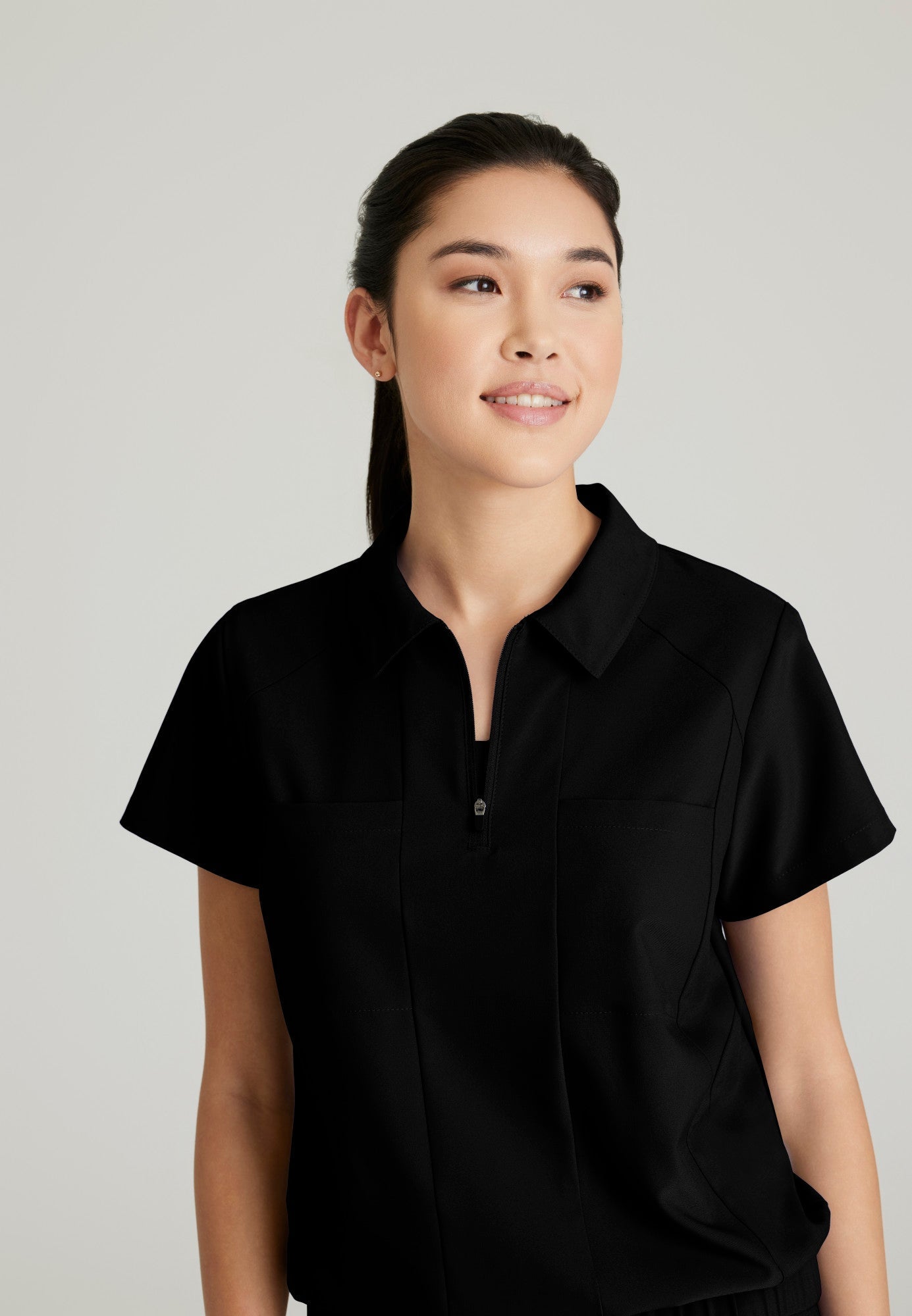 Perseverance Top - Black - Jen's Scrubs